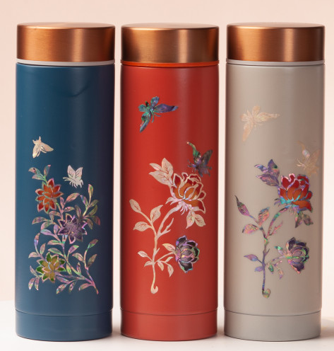 Korean Mother-of-Pearl Traditional Art Tumbler