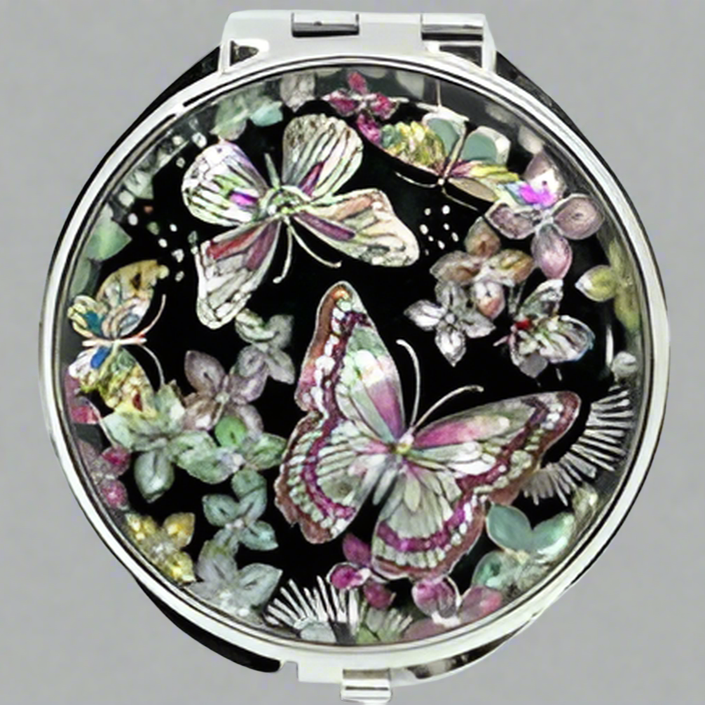 Elegant Mother-of-Pearl Hand Mirror - Korean Craft Artistry