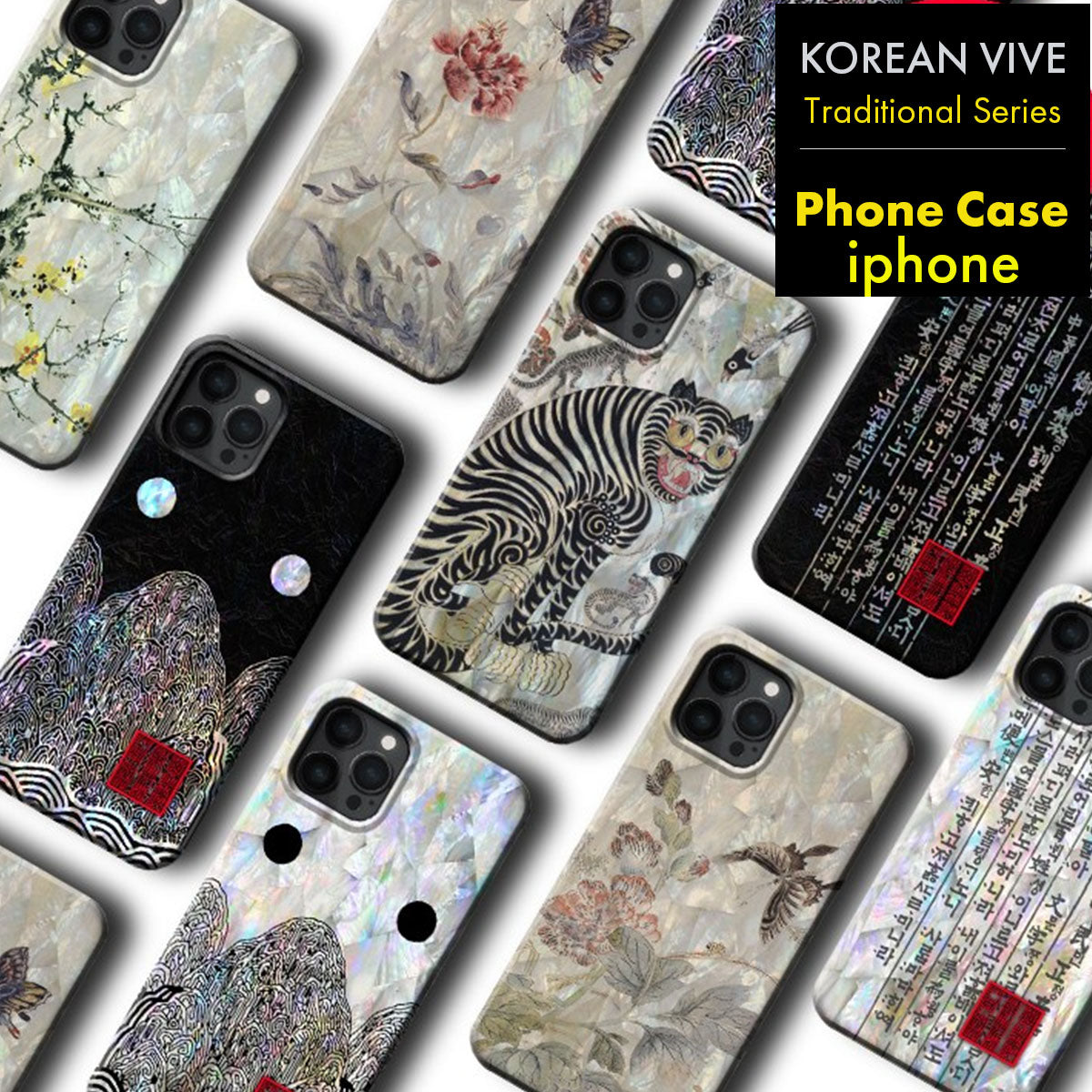 Korean Mother-of-Pearl Art Phone Case - iphone