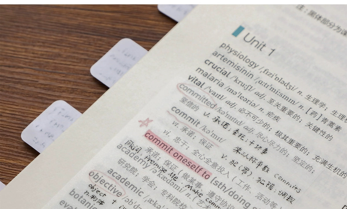 Transparent Study Overlay Stickers - Reusable Note-Taking Essentials for Students