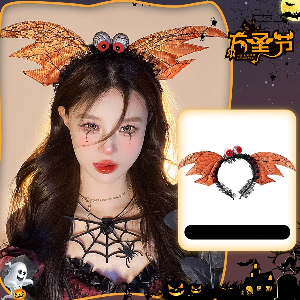 Black Bat Wings Headband