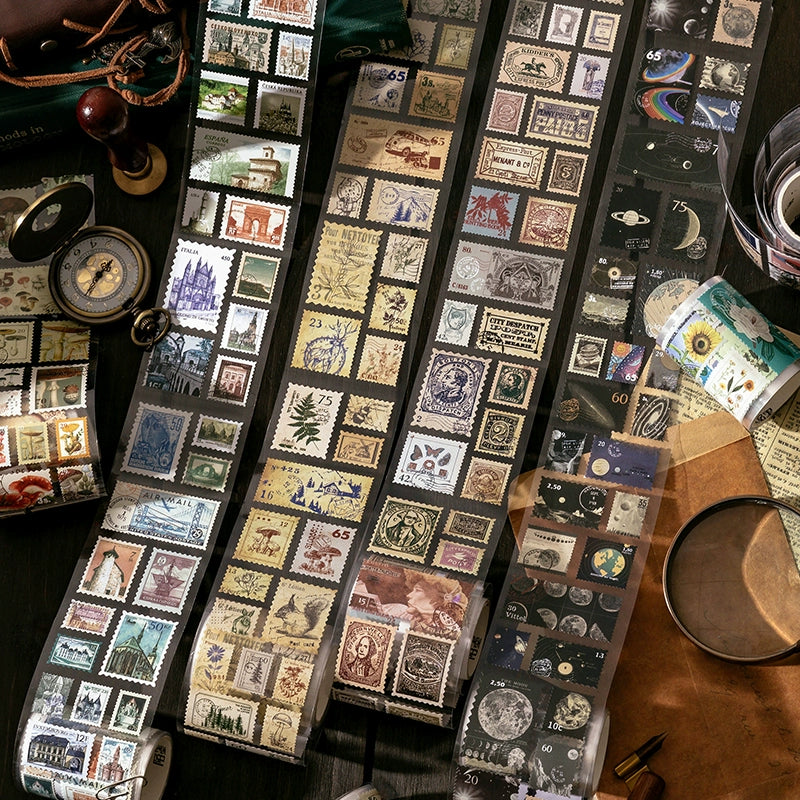 Vintage Stamp Sticker Atelier - Elevate Your Creative Expression with Timeless Botanical Charm