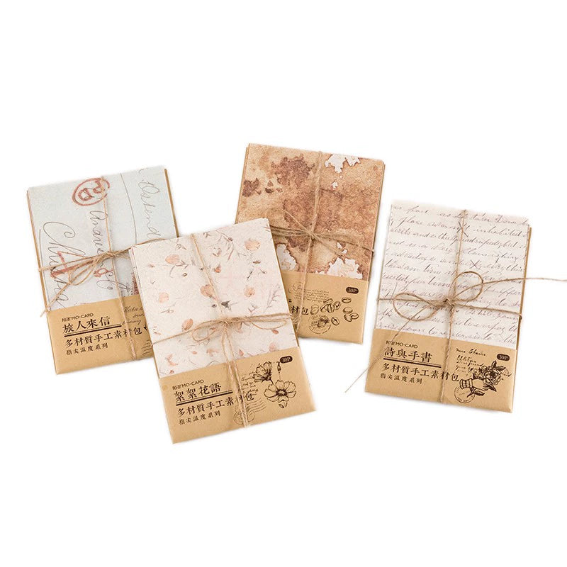 'Romantic Whimsy - Multi-Material Handmade Craft Paper Collection