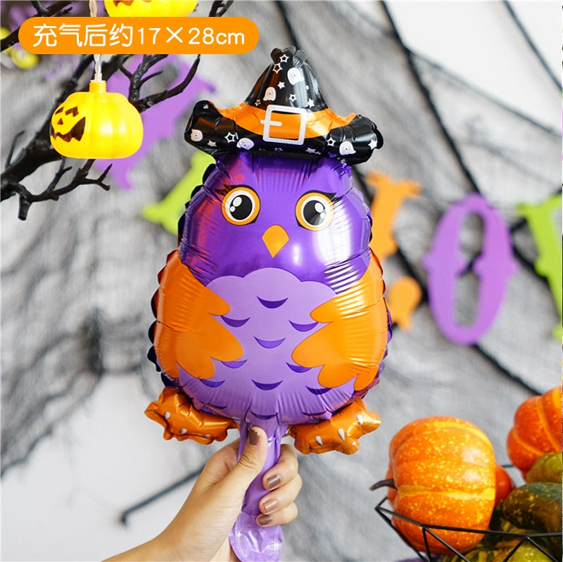 Halloween Hand-Held Aluminum Foil Balloons