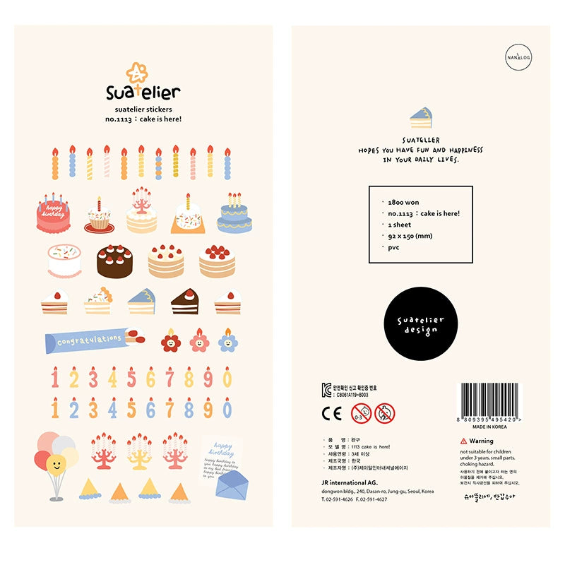 Korea BONITO Adorable Cat Life Stickers | Cute and Lovable Daily Cat Moments for Decoration