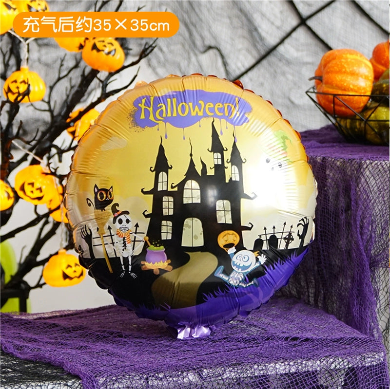 Halloween Hand-Held Aluminum Foil Balloons