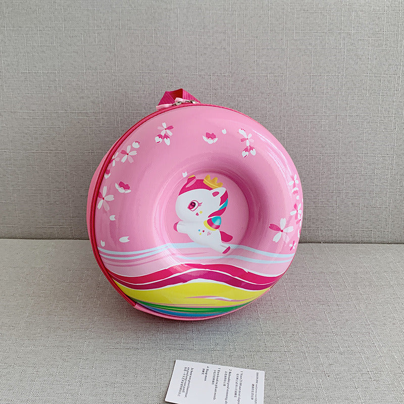 Donut Eggshell Bag - Cartoon Kids Backpack for Kindergarten