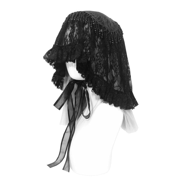 Mist Classical Gothic Lace Headpiece with Veil