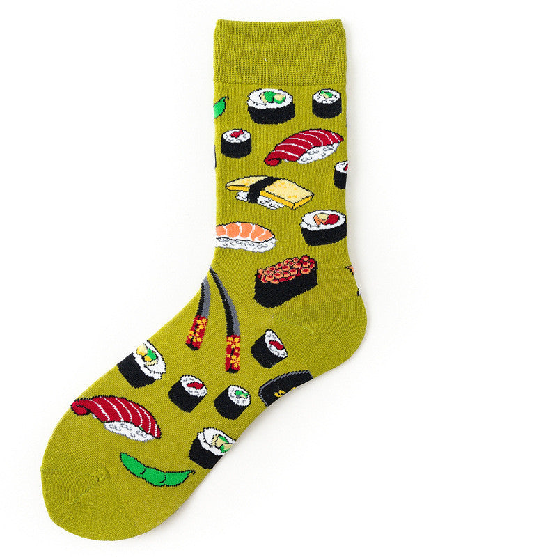 Vintage Canvas Art Socks