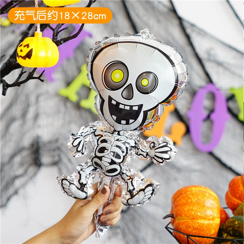 Halloween Hand-Held Aluminum Foil Balloons