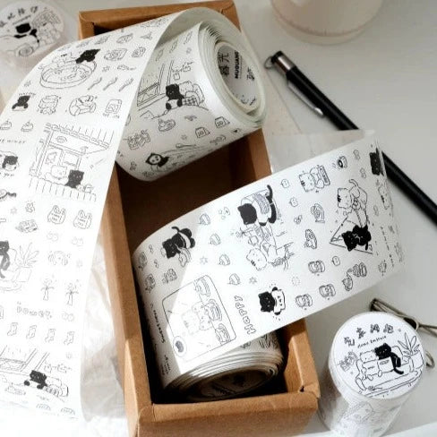Monochrome Meow Sticker Set