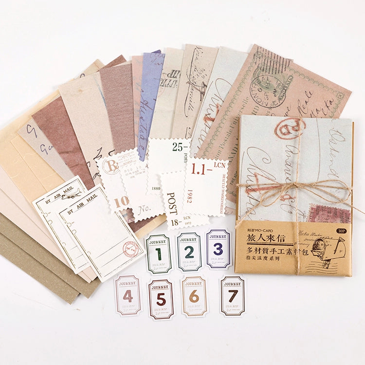 'Romantic Whimsy - Multi-Material Handmade Craft Paper Collection