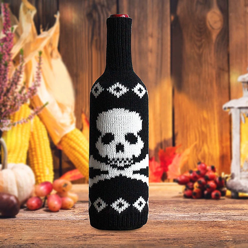 Halloween Skull & Pumpkin Bottle Set