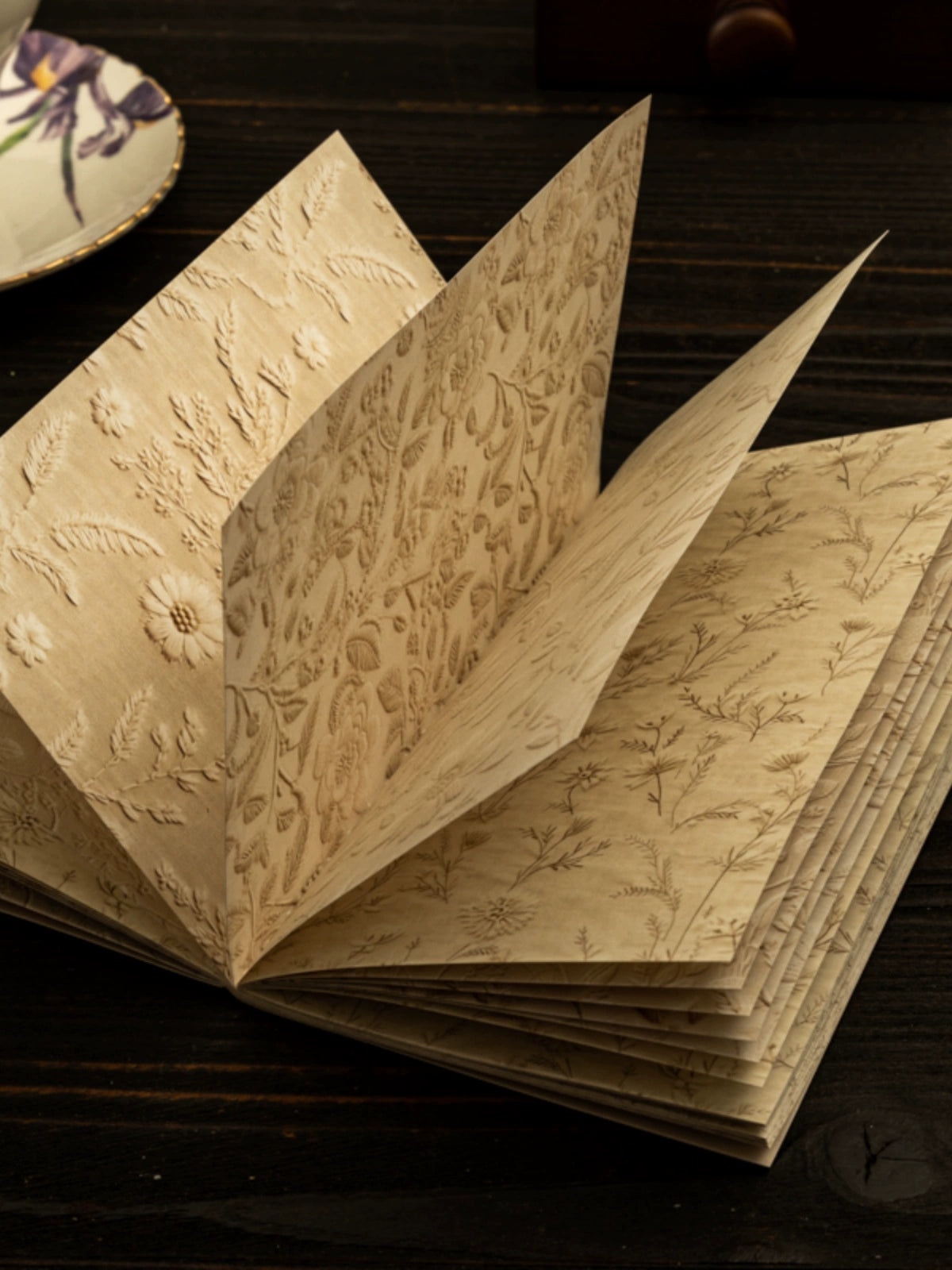 Vintage Embossed Collage Paper - Elevate Your Creations with Timeless Allure