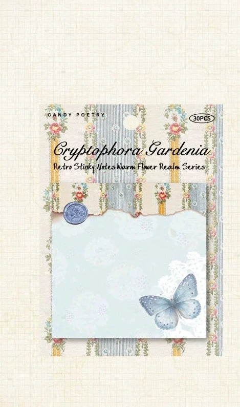 Vintage Charm - Retro-Inspired Sticky Note Memo Pad Collection