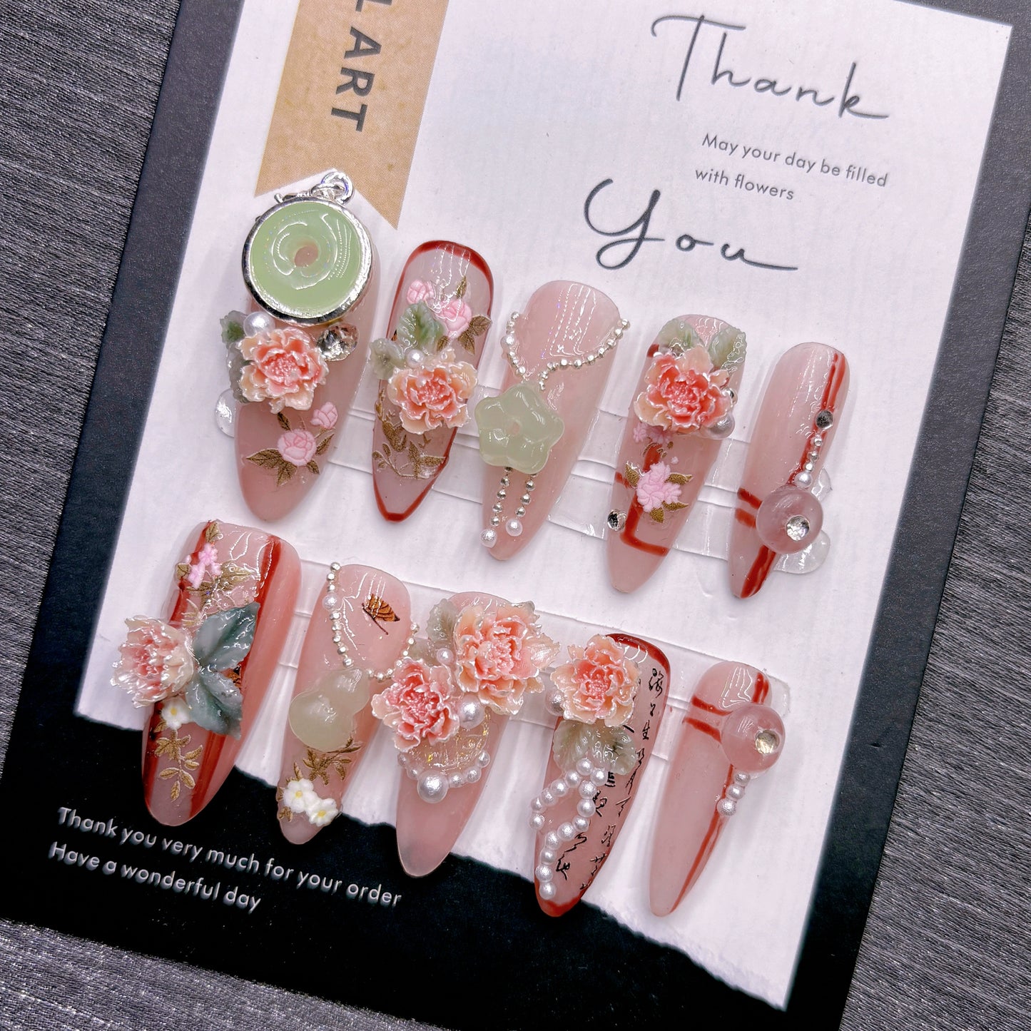 Oriental mode Nail Art - High-End Light Luxury Design