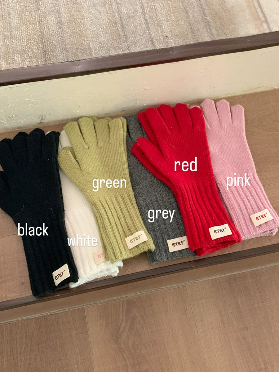 Rabbit Down Blend Wool Knitted Gloves Stylish Warmth for Every Winter Adventure