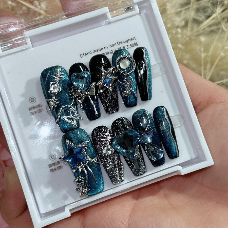 Dream Falling Stars Nail Art - Large Satellite Detachable Reusable Patch