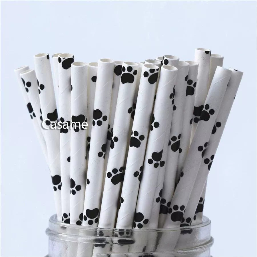 Eco-Chic Vintage Inspired Paper Straws - Romantic & Biodegradable