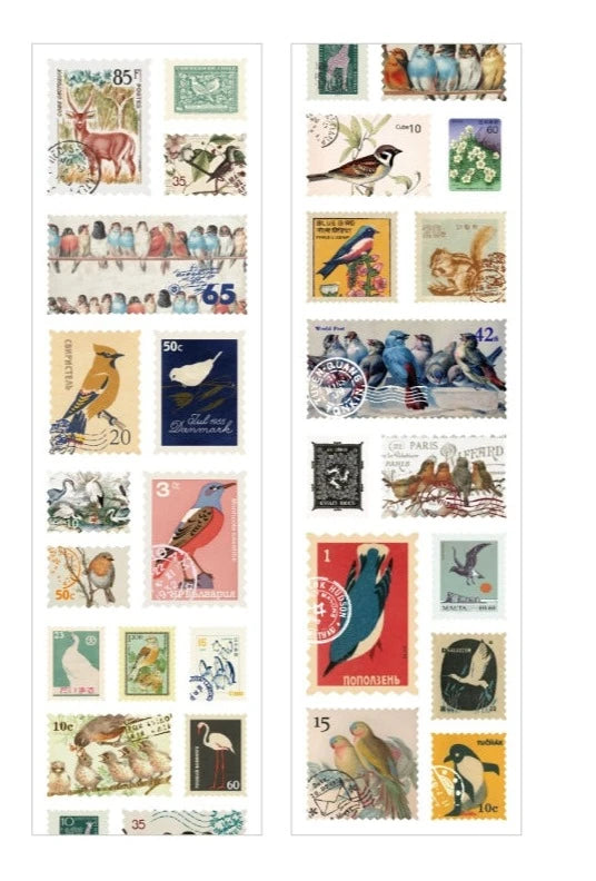 Vintage Stamp Sticker Atelier - Elevate Your Creative Expression with Timeless Botanical Charm
