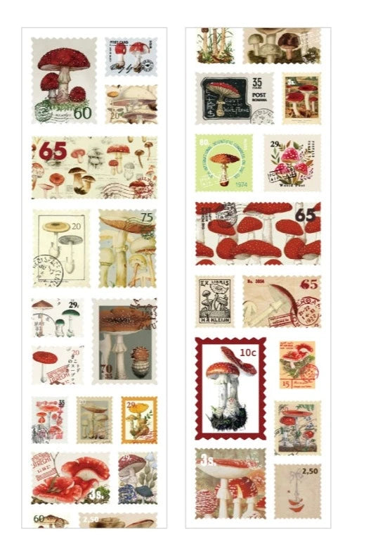 Vintage Stamp Sticker Atelier - Elevate Your Creative Expression with Timeless Botanical Charm