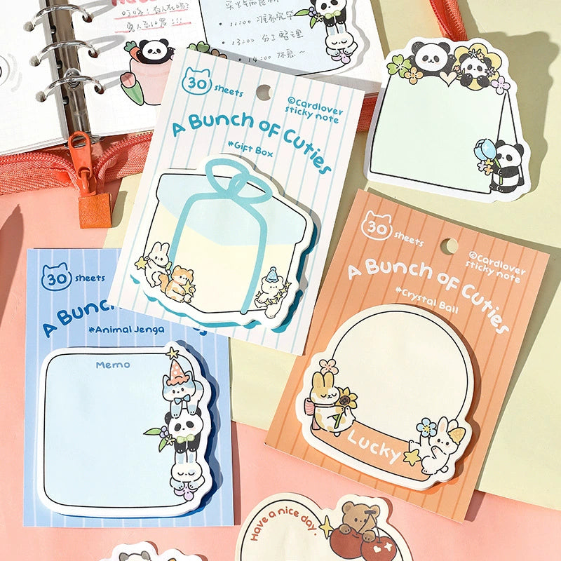 Adorable Sticky Notes Collection | Cute and Collectible Memo Pads for Daily Use
