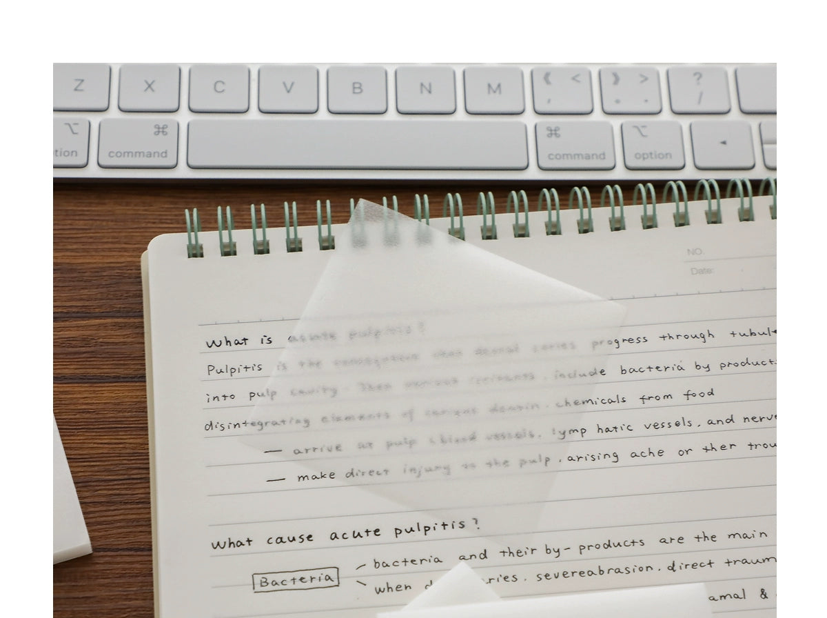 Transparent Study Overlay Stickers - Reusable Note-Taking Essentials for Students