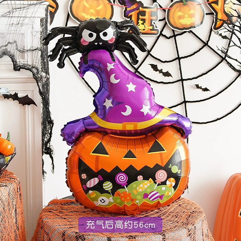 Halloween Hand-Held Aluminum Foil Balloons