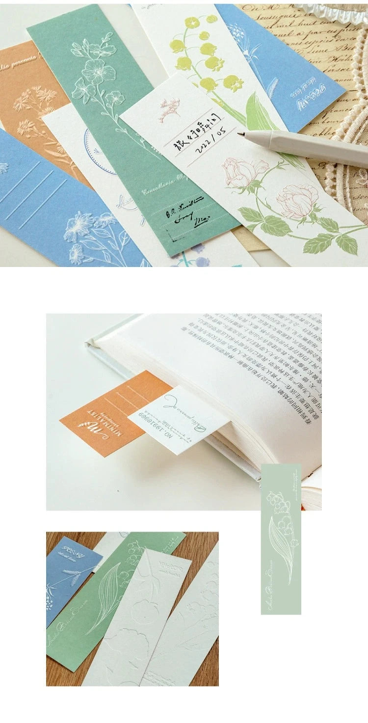 Vintage Charm' - 3D Relief Bookmark Card Collection