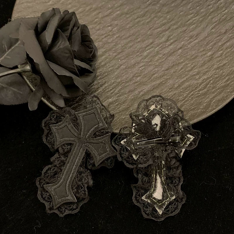 Gothic Lace Cross Eye Patch