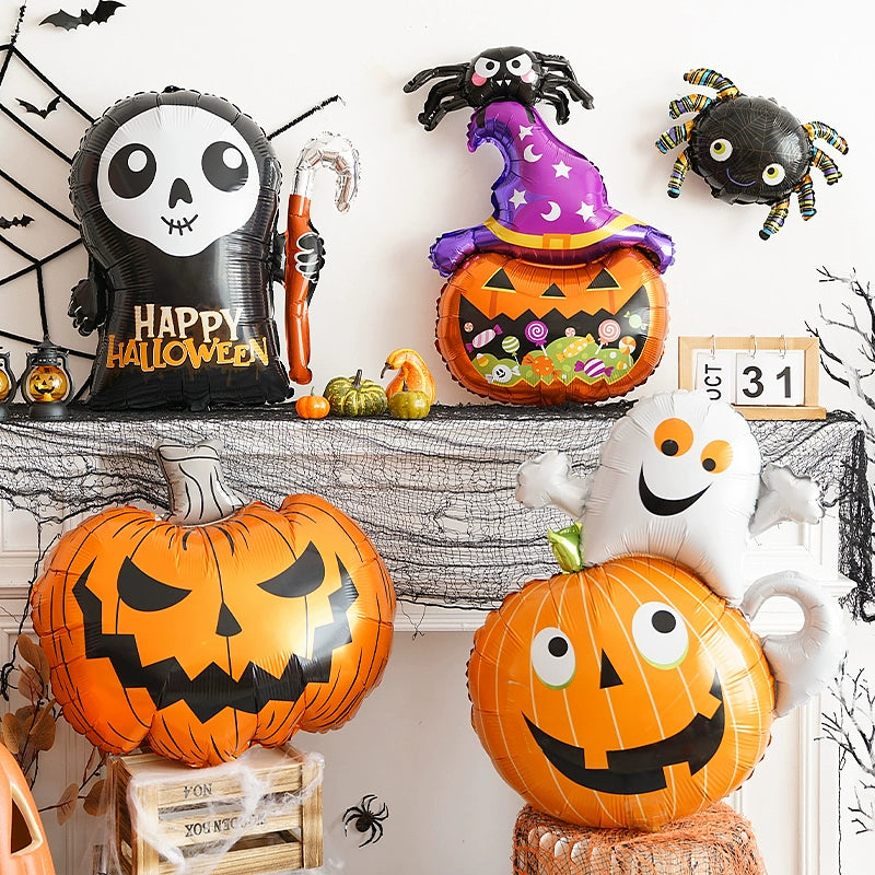 Halloween Hand-Held Aluminum Foil Balloons