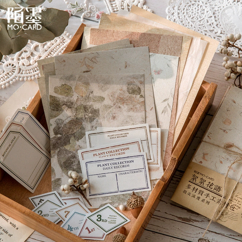 'Romantic Whimsy - Multi-Material Handmade Craft Paper Collection