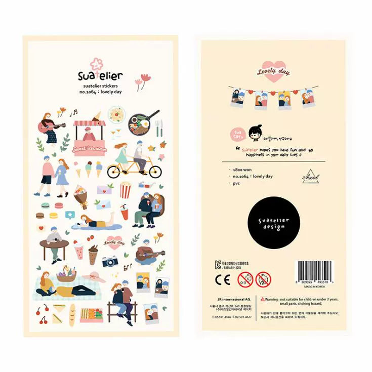 Korea BONITO Adorable Cat Life Stickers | Cute and Lovable Daily Cat Moments for Decoration