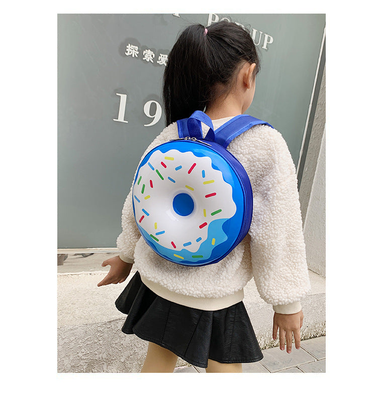 Donut Eggshell Bag - Cartoon Kids Backpack for Kindergarten