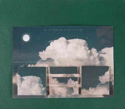 Creative Celestial Observation Series - Earth and Moon Post-it Notes Set