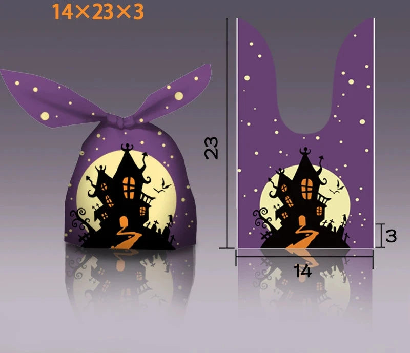 Halloween Bunny Ears Pumpkin Candy Bag