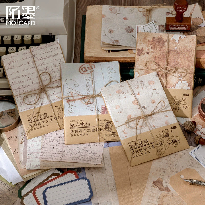 'Romantic Whimsy - Multi-Material Handmade Craft Paper Collection