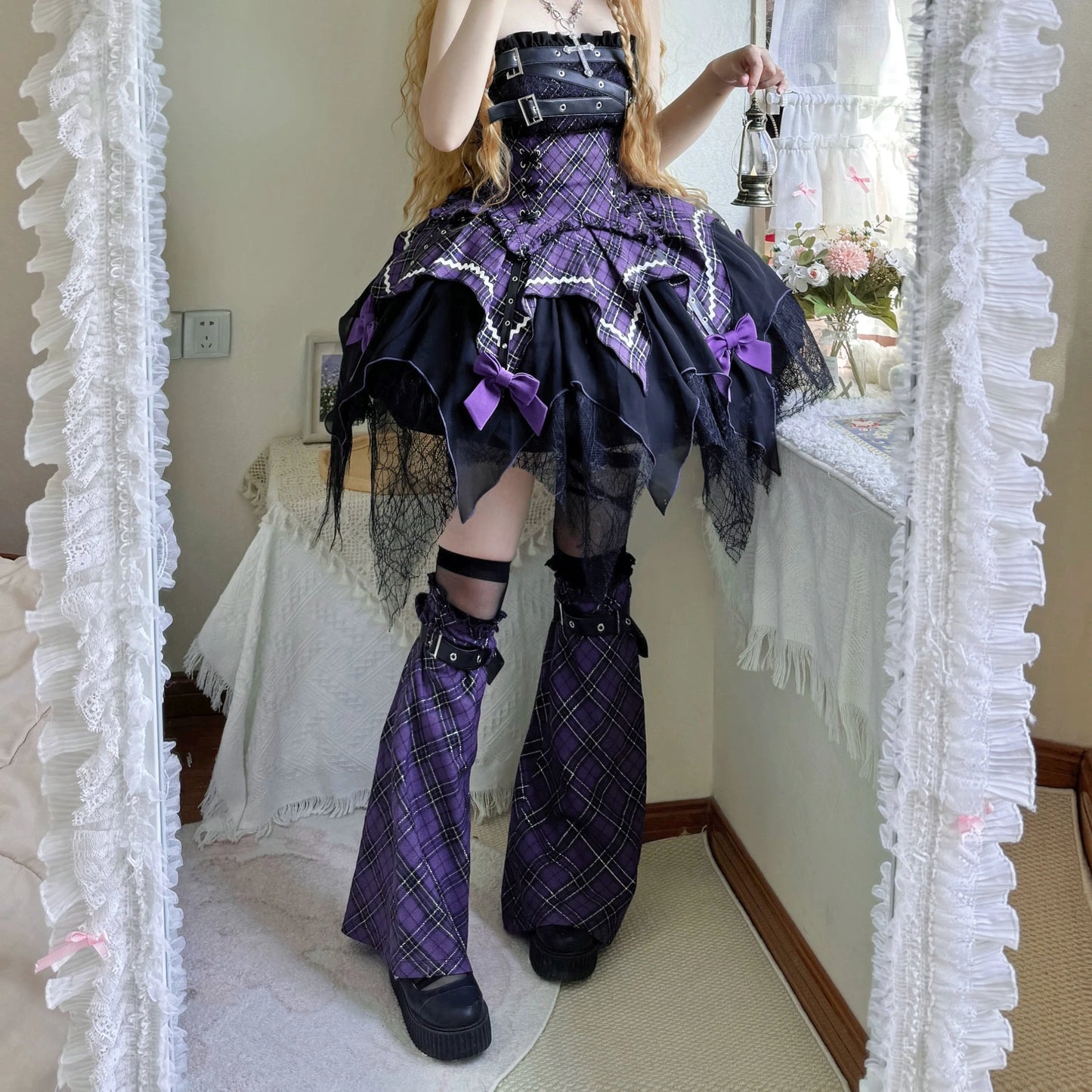 Sweet & Spicy Yabi Style Bandeau Top & Irregular Skirt Suit