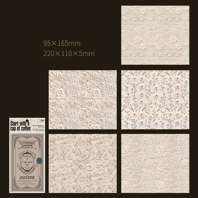 Vintage Embossed Collage Paper - Elevate Your Creations with Timeless Allure