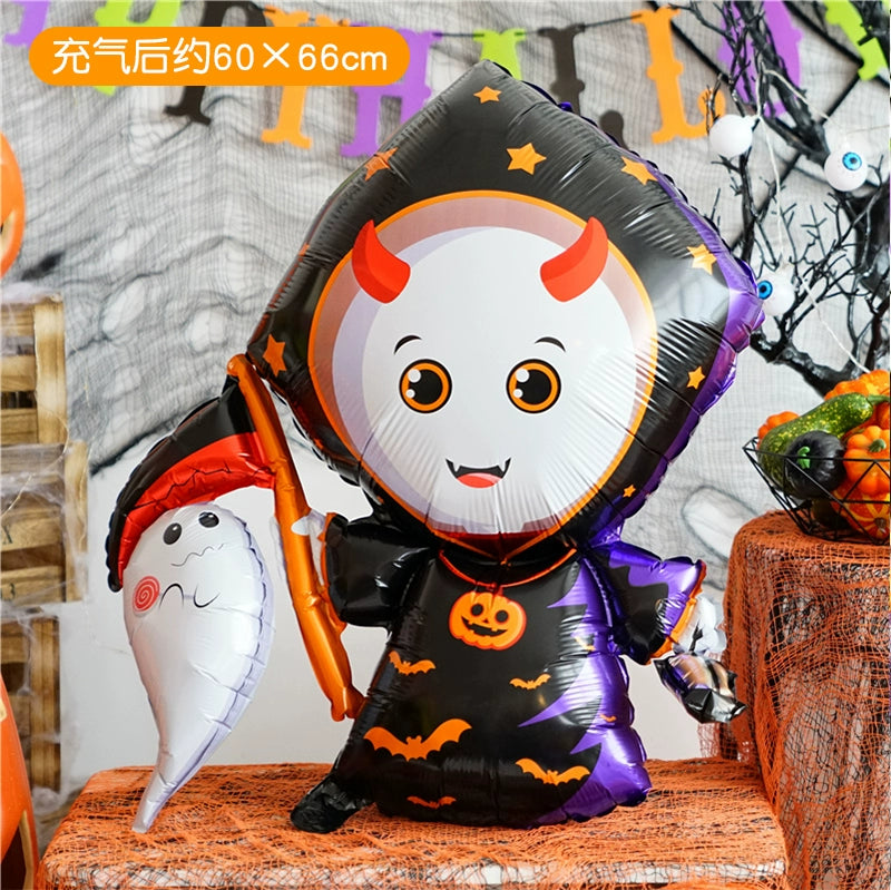 Halloween Hand-Held Aluminum Foil Balloons