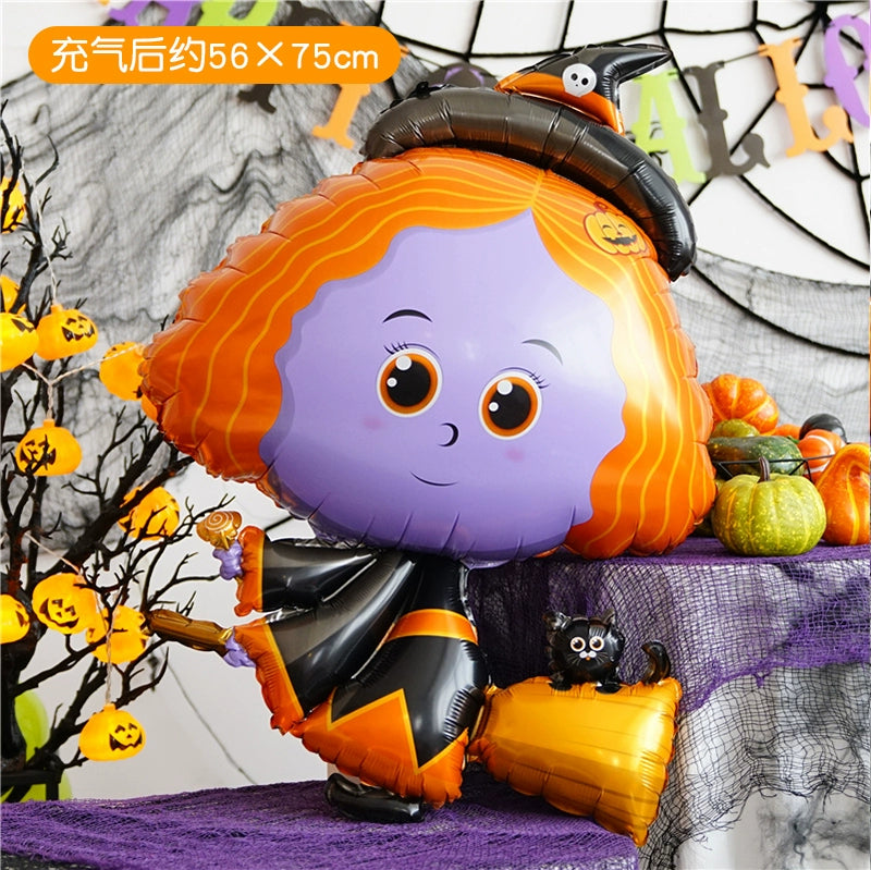 Halloween Hand-Held Aluminum Foil Balloons
