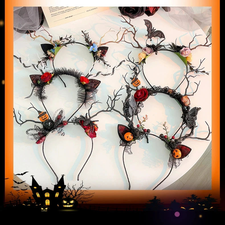 Black Bat Wings Headband