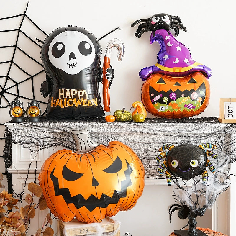 Halloween Hand-Held Aluminum Foil Balloons
