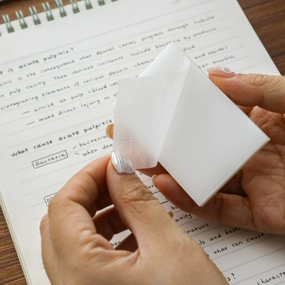 Transparent Study Overlay Stickers - Reusable Note-Taking Essentials for Students