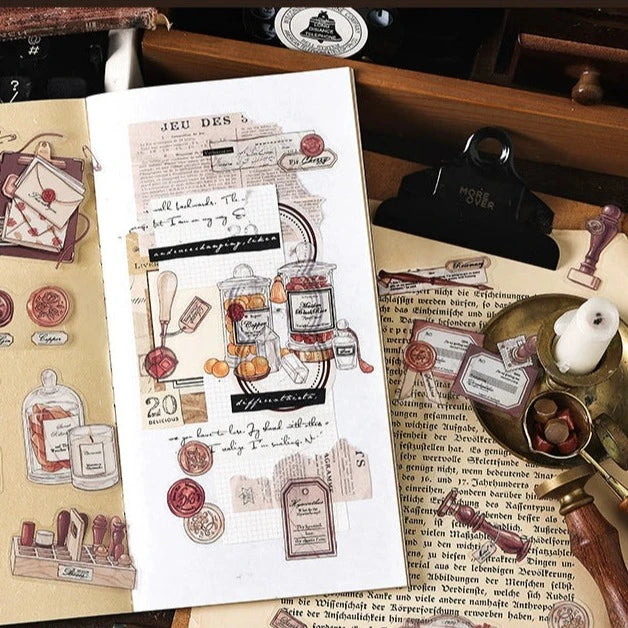 【Full set of 4 packs】 Nostalgic Life Story Sticker Set - Capture the Essence of Your Journey with Timeless Charm