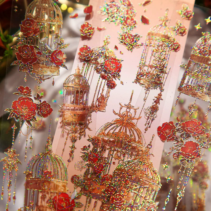 the deadline is imminent! Opulent Vintage Floral Sticker Set - Elevate Your Creations with Captivating Textural Elegance