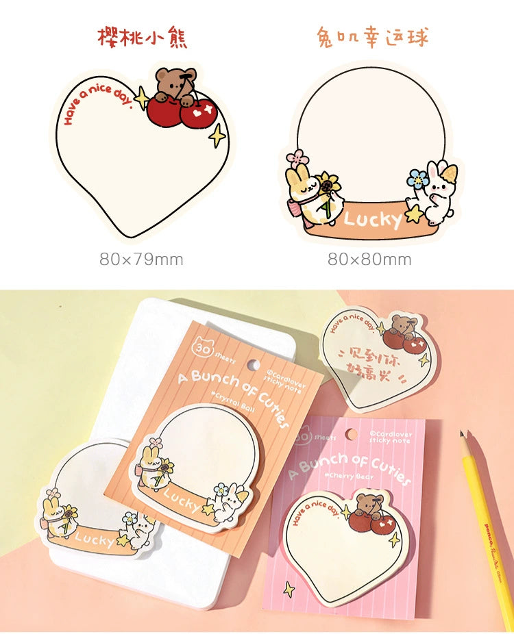 Adorable Sticky Notes Collection | Cute and Collectible Memo Pads for Daily Use