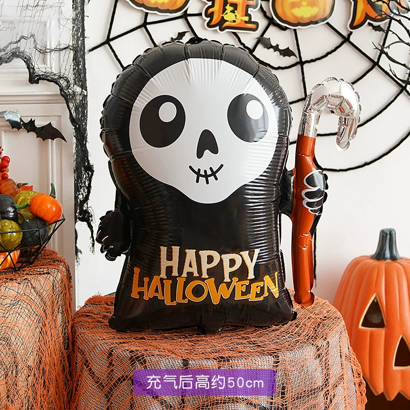Halloween Hand-Held Aluminum Foil Balloons