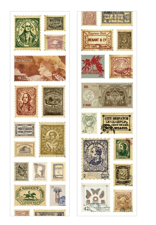 Vintage Stamp Sticker Atelier - Elevate Your Creative Expression with Timeless Botanical Charm