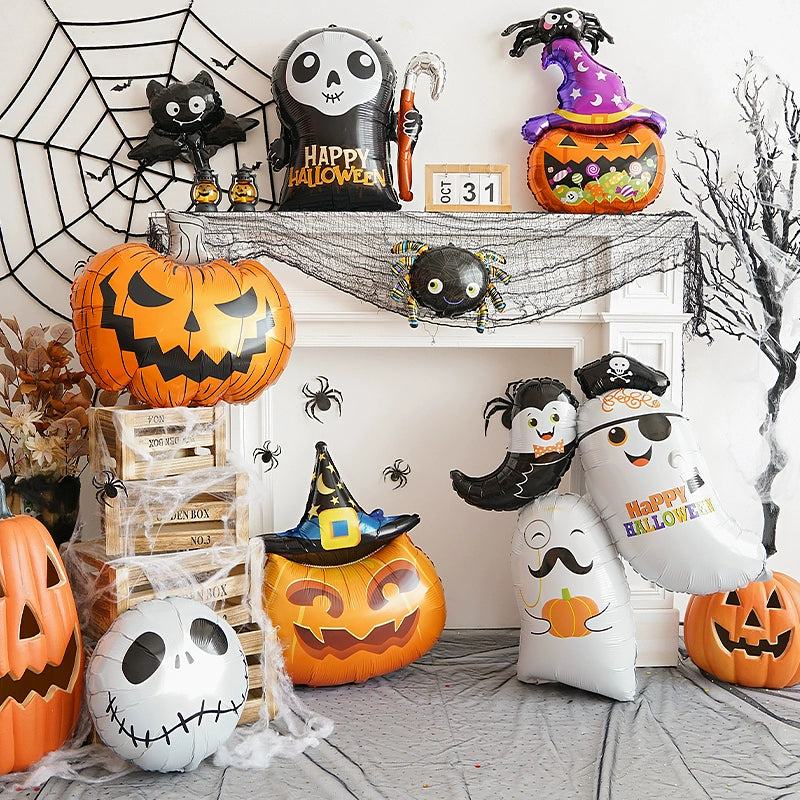 Halloween Hand-Held Aluminum Foil Balloons